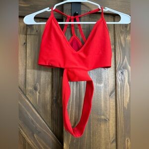 Five dancewear red top size AS